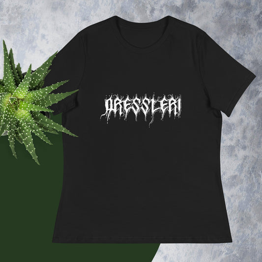 Women's Relaxed T-Shirt - Dressleri Death Metal logo